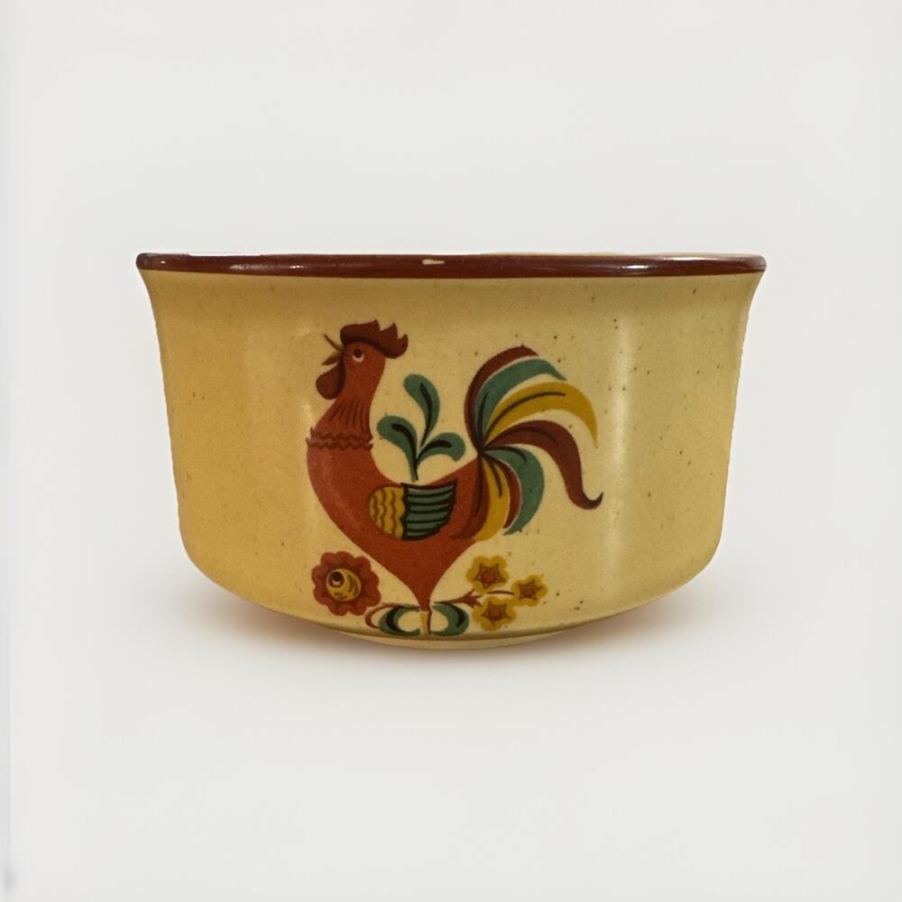 Vintage MCM Taylor Smith Taylor Reveille Rooster Sugar Bowl Base No Lid Ceramic